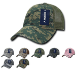 Decky 225 - 6 Panel Low Profile Relaxed Camo Trucker Hat - CASE Pricing - Picture 1 of 11