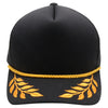 Pitbull Cambridge PB306 5 Panel Sponge Trucker Hat Bay Gold Leaf Foam Cap