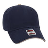 Otto 6 Panel Low Profile Baseball Cap, Brushed Cotton Twill Sandwich Visor Hat - 23-430