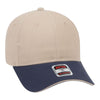 Otto 6 Panel Low Profile Baseball Cap, Brushed Cotton Twill Sandwich Visor Hat - 23-430