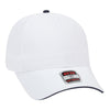 Otto 6 Panel Low Profile Baseball Cap, Brushed Cotton Twill Sandwich Visor Hat - 23-430