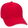 Otto 23-766 6 Panel Low Profile Baseball Cap, Cotton Twill Sandwich Visor Hat