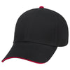 Otto 23-766 6 Panel Low Profile Baseball Cap, Cotton Twill Sandwich Visor Hat