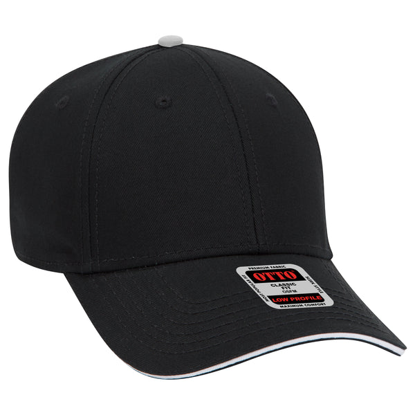Otto 23-766 6 Panel Low Profile Baseball Cap, Cotton Twill