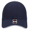 Otto 23-766 6 Panel Low Profile Baseball Cap, Cotton Twill Sandwich Visor Hat