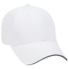 Otto 23-766 6 Panel Low Profile Baseball Cap, Cotton Twill Sandwich Visor Hat