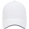 Otto 23-766 6 Panel Low Profile Baseball Cap, Cotton Twill Sandwich Visor Hat
