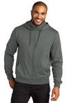 Port Authority F814 Smooth Fleece Hooded Jacket