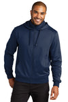 Port Authority F814 Smooth Fleece Hooded Jacket