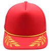 Pitbull Cambridge PB306 5 Panel Sponge Trucker Hat Bay Gold Leaf Foam Cap