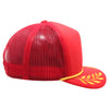 Pitbull Cambridge PB306 5 Panel Sponge Trucker Hat Bay Gold Leaf Foam Cap