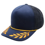 Pitbull Cambridge PB306 5 Panel Sponge Trucker Hat Bay Gold Leaf Foam Cap