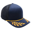 Pitbull Cambridge PB306 5 Panel Sponge Trucker Hat Bay Gold Leaf Foam Cap