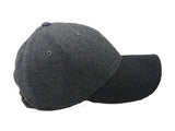 Decky 236 - 6 Panel Low Profile Structured Melton Wool Cap - CASE Pricing