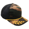Pitbull Cambridge PB306 5 Panel Sponge Trucker Hat Bay Gold Leaf Foam Cap