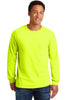 Gildan 2410 Ultra Cotton 100% US Cotton Long Sleeve T-Shirt with Pocket