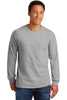 Gildan 2410 Ultra Cotton 100% US Cotton Long Sleeve T-Shirt with Pocket