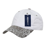 Decky 256 - 6 Panel Low Profile Relaxed Bandanna Bill Dad Hat, Paisley Cap - CASE Pricing - Picture 6 of 11
