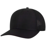 OTTO Cap 27-2 6 Panel Mid Profile Style Baseball Cap, Perforated Hat