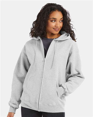 Hanes F280 Unisex Ultimate Cotton® Full-Zip Hooded Sweatshirt - 