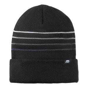 TravisMathew TM1MY393 Striped Cuffed Beanie - 