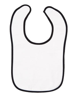 Rabbit Skins 1003 Infant Contrast Trim Terry Bib - 