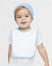 Rabbit Skins 1004 Infant Contrast Trim Premium Jersey Bib