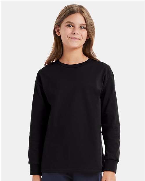 Hanes 5546 Youth Authentic Long Sleeve T-Shirt