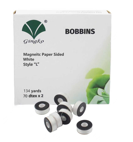 Gingko 308-105 Magnetic Paper Sided Bobbins-L Style