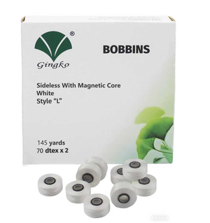 Gingko 308-107 Sideless Bobbins With Magnetic Core-L Style - 