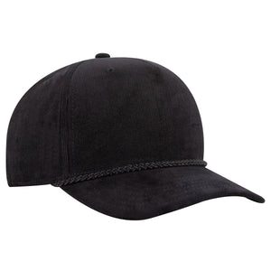OTTO CAP 31-3 5 Panel Mid Profile Corduroy Baseball Cap - 