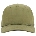 OTTO CAP 31-3 5 Panel Mid Profile Corduroy Baseball Cap