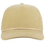 OTTO CAP 31-3 5 Panel Mid Profile Corduroy Baseball Cap