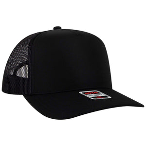 OTTO Cap 32-1 5 Panel Mid Profile Mesh Back Trucker Hat - 