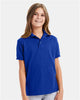 Hanes 054Y Youth EcoSmart® Jersey Polo