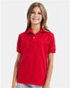 Hanes 054Y Youth EcoSmart® Jersey Polo