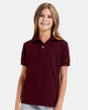 Hanes 054Y Youth EcoSmart® Jersey Polo
