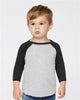 Rabbit Skins 3330 Toddler Baseball Fine Jersey Three-Quarter Sleeve Tee