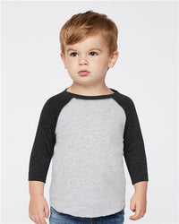 Rabbit Skins 3330 Toddler Baseball Fine Jersey Three-Quarter Sleeve Tee