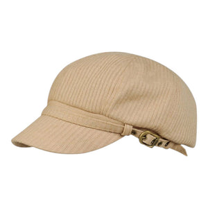 Mega Cap 3518 Ladies' Fashion Knitted Wool Newsboy Cap - 