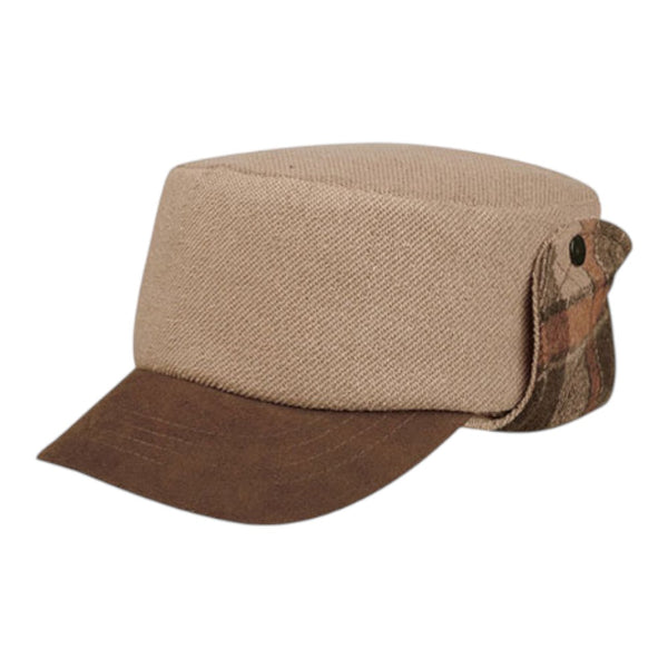 Mega Cap 3520 Knitted Army Cap with Warmer Flap