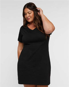 LAT 3522 Women's Fine Jersey V-Neck Coverup - 