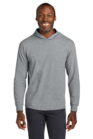 Jerzees 363LH Classics Unisex Cotton Long Sleeve Hooded T-Shirt - 