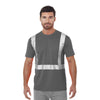 Bayside 3730 Hi-Vis Performance Crew – Segmented Reflective Safety Shirt
