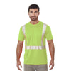 Bayside 3730 Hi-Vis Performance Crew – Segmented Reflective Safety Shirt