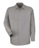 Red Kap SP16 Men's Specialized Pocketless Poplin Long Sleeve Work Shirt