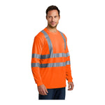 CornerStone ANSI 107 Class 3 Long Sleeve Snag-Resistant Reflective T-Shirt CS409