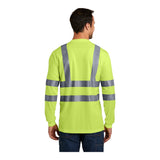 CornerStone ANSI 107 Class 3 Long Sleeve Snag-Resistant Reflective T-Shirt CS409