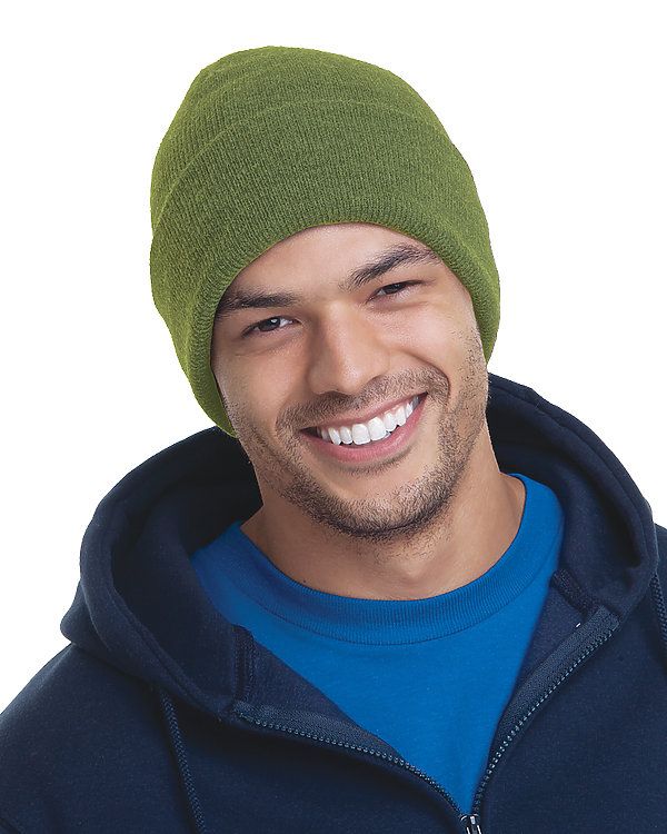 Bayside 3825 USA Made 12 inch Knit Beanie – The Park Wholesale