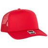 OTTO Cap 3932-1 5 Panel High Crown Polyester Foam Front Mesh Back Trucker Hat